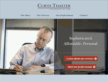 Tablet Screenshot of curtisthaxter.com